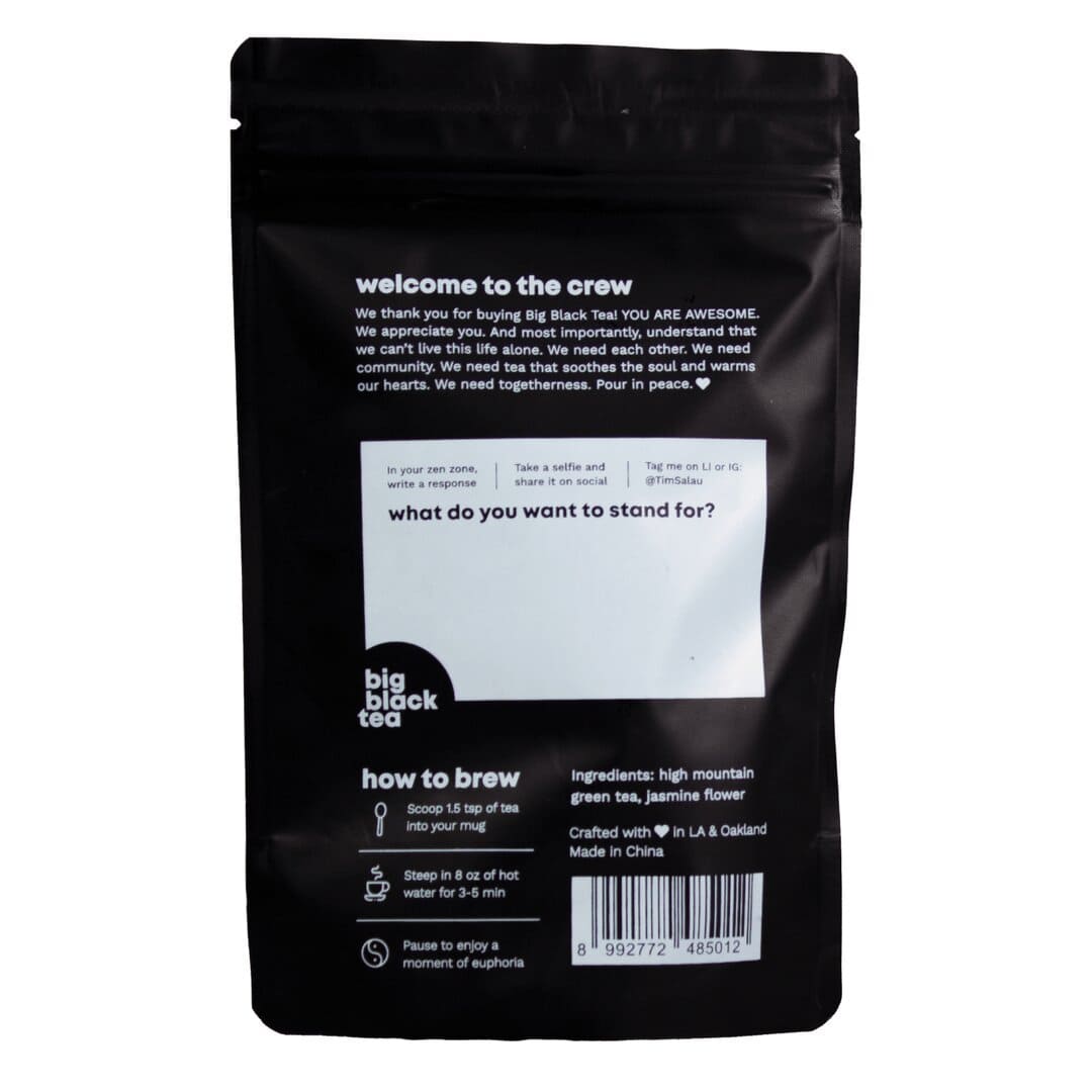 Big Black Tea Harmony: Jasmine Green Tea
